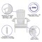 Merrick Lane Riviera Poly Resin Folding Adirondack Lounge Chair - All-Weather Indoor/Outdoor Patio Chair